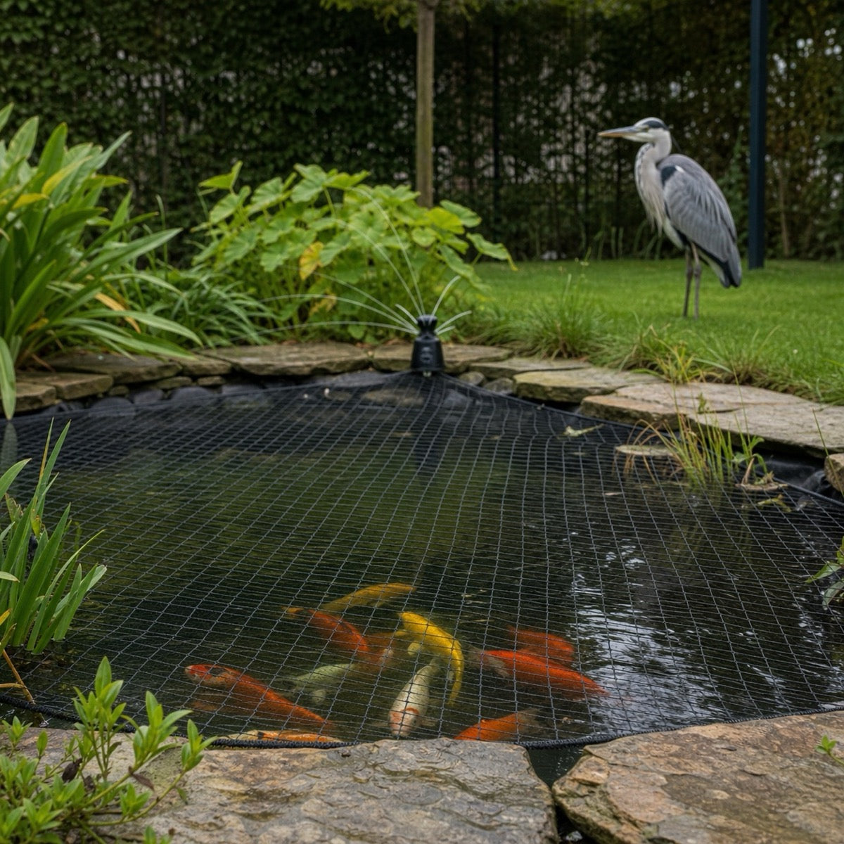 Reigers en katten verjagen sfeerbeeld