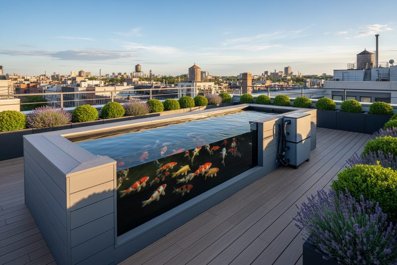 Koivijver op een Balkon of Dakterras: Mogelijkheden met Verhoogde Vijvers