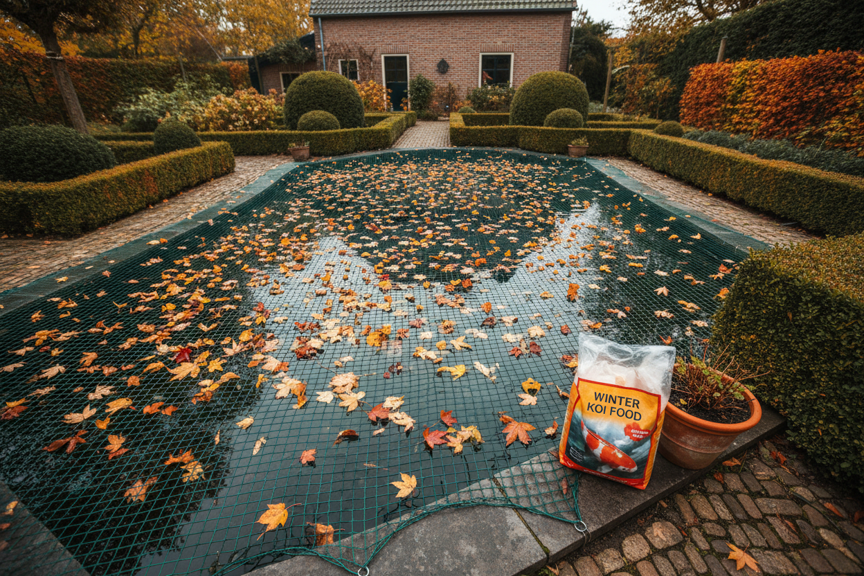 Oktober Vijverklus: Netten Plaatsen en Voersoort Aanpassen