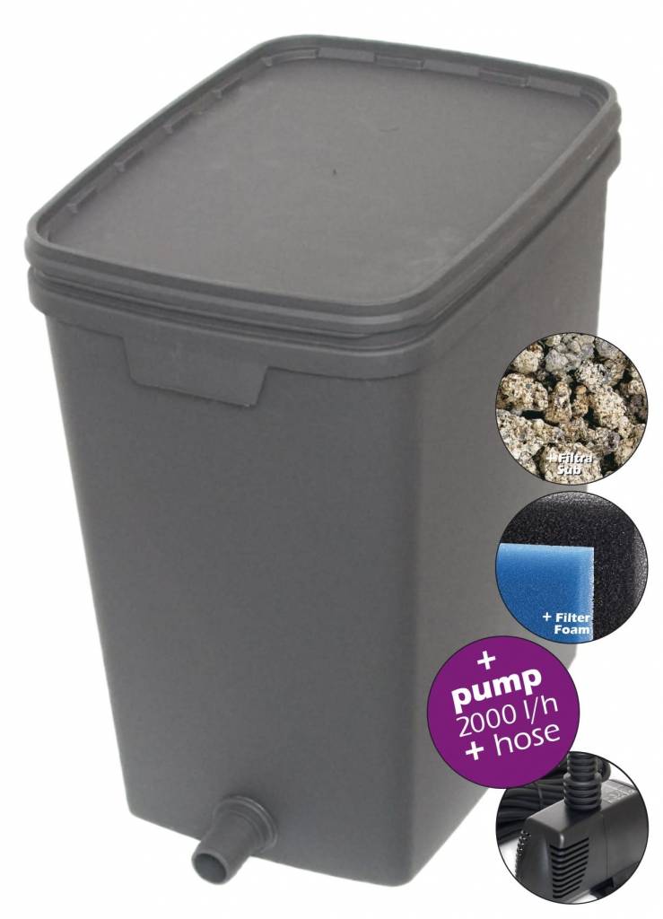 VT Box Filter Set 7000 - complete doorstroomfilterset met pomp en slang voor vijvers tot 7.000 liter productafbeelding