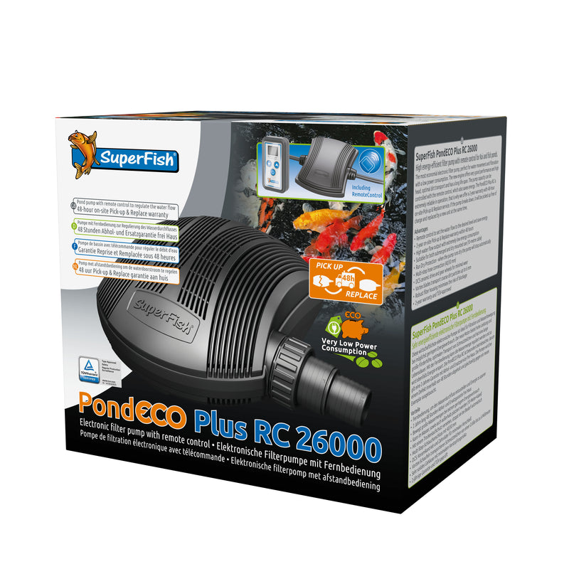 Superfish Pond Eco Plus RC 26000 - Regelbare vijverpomp met afstandsbediening, afbeelding 3 Vijverpomp