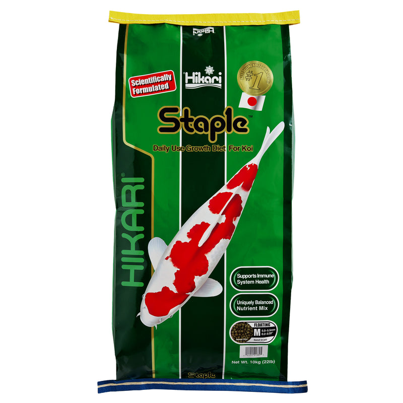 Hikari Staple Medium 10 kg - drijvend dagelijks basisvoer voor koi, Koivoer Basis bij Vijvercentrum