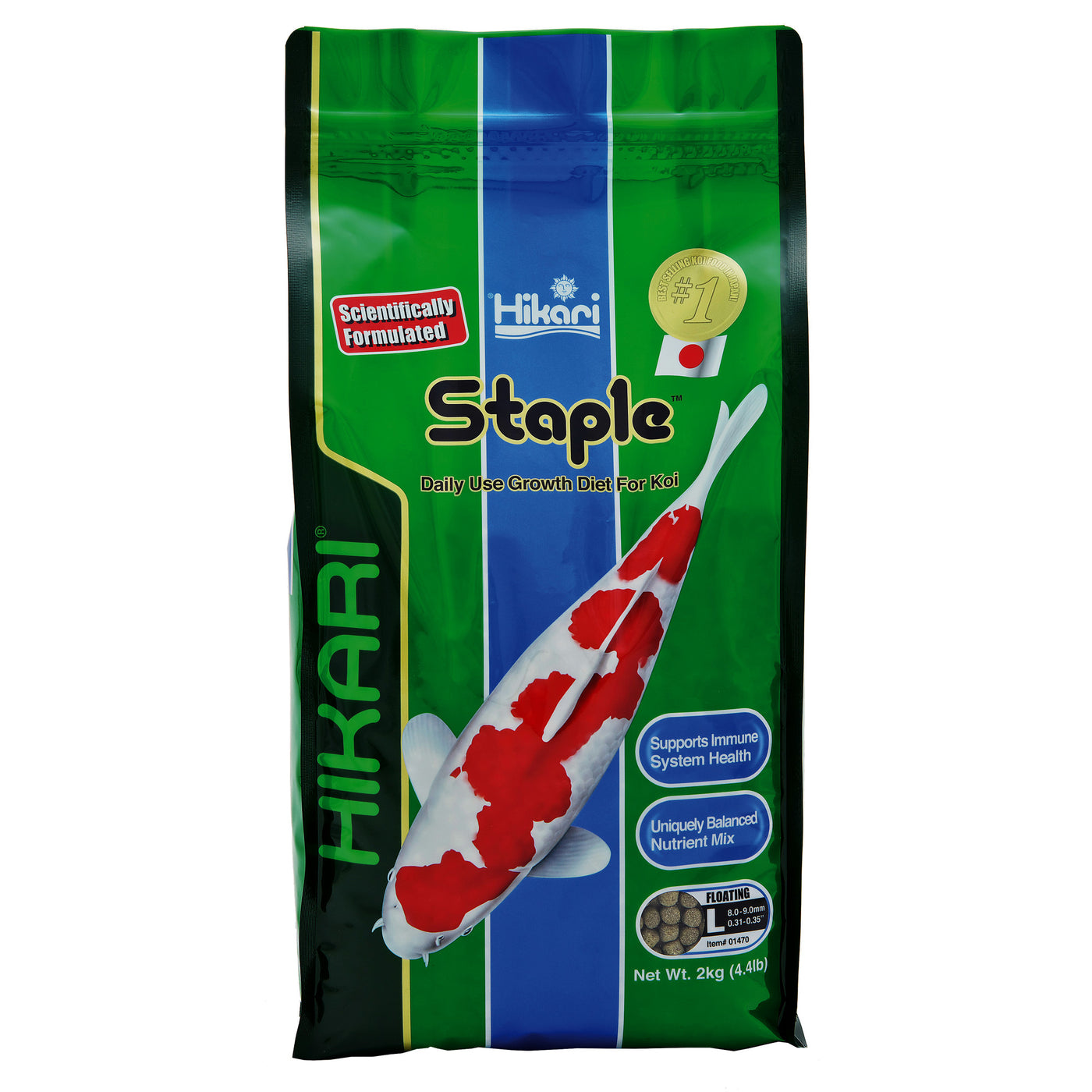 Hikari Staple Large 2 kg - Drijvend Basisvoer voor Koi