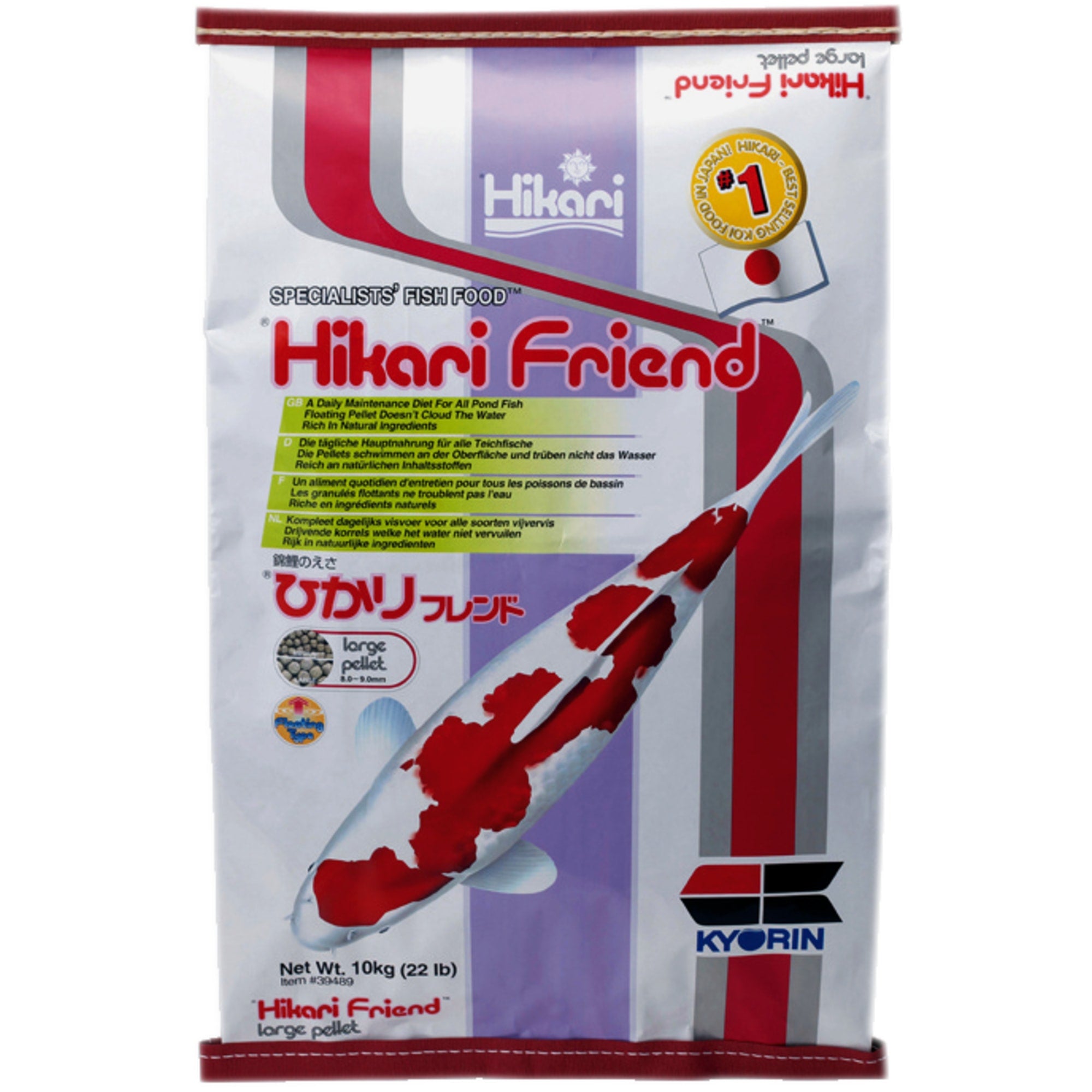 Hikari Friend Large 10 kg - Voordelig drijvend basisvoer voor koi en vijvervissen