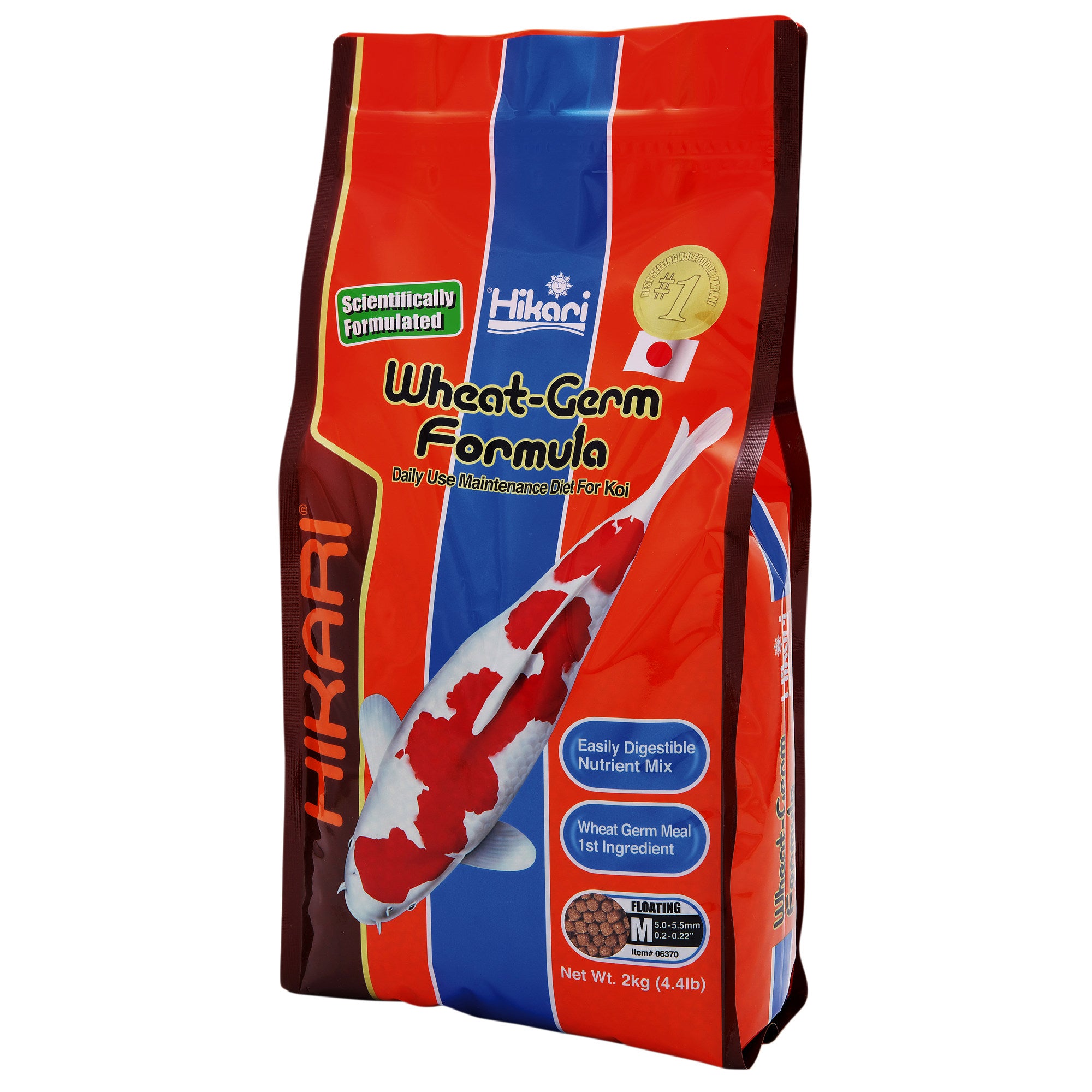 Hikari Wheat-Germ Medium 2 Kg - 0042055063708 HIKARI WHEAT GERM MEDIUM 2 KG 3D