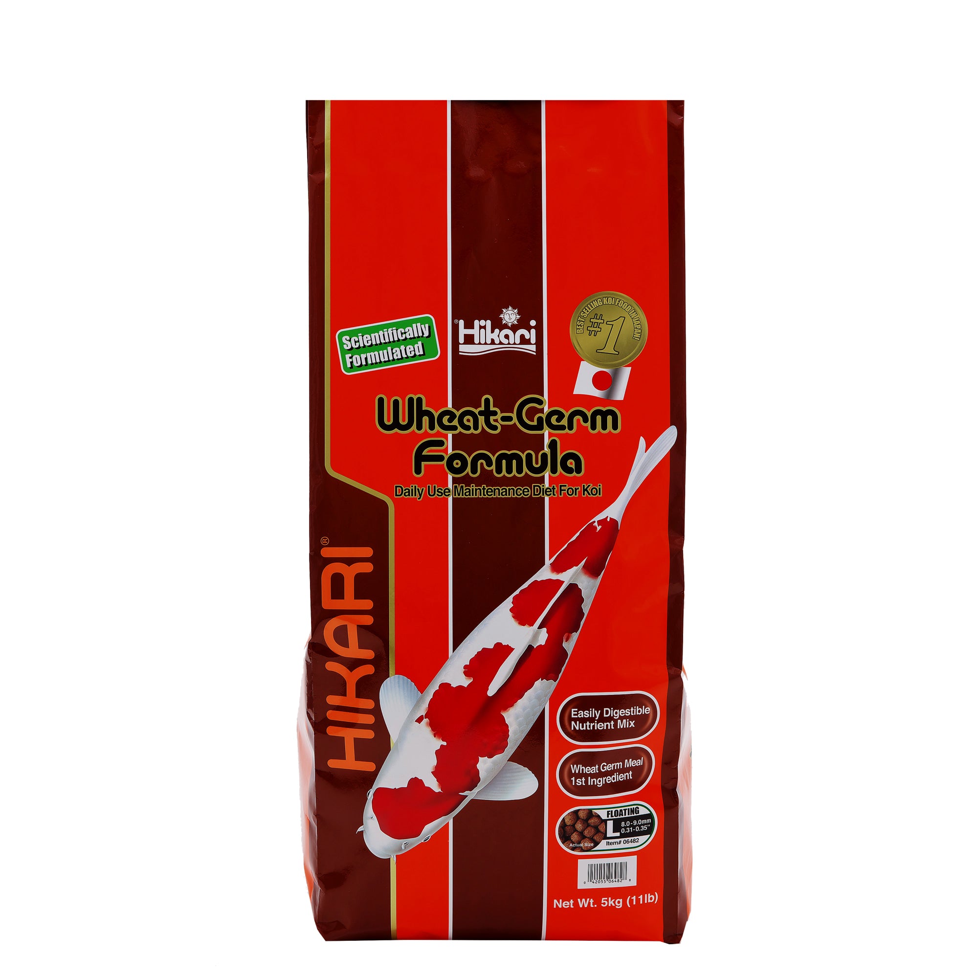 Hikari Wheat-Germ Large 5 kg - drijvend wintervoer voor koi bij 4-12 graden