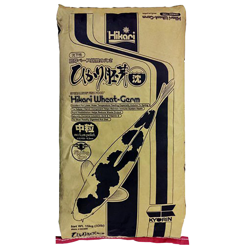 Hikari Wheat Germ Zinkend Medium 15 kg - tarwekiemvoer voor koi bij 4-12 graden, detailaanzicht Koivoer Seizoen