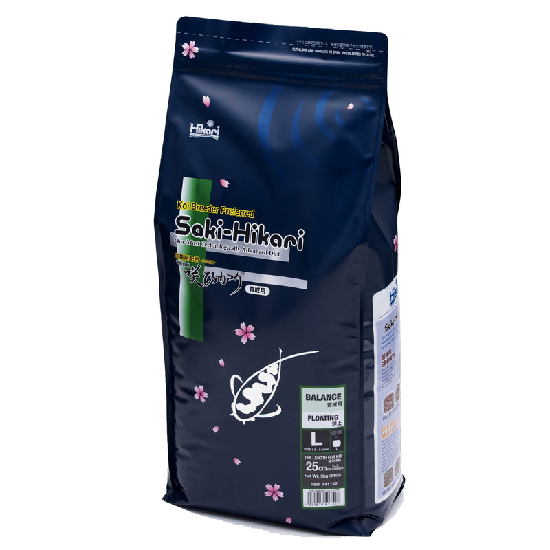 Saki Hikari Balance Large 5 kg - dagelijks koivoer met Hikari-Germ probiotica, Koivoer Basis bij Vijvercentrum