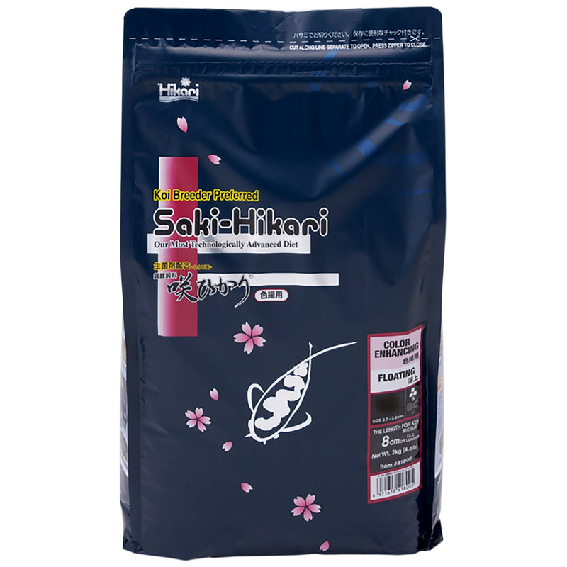 Saki Hikari Color Medium (2 kg) - Drijvend kleurvoer, Kleurvoer bij Vijvercentrum