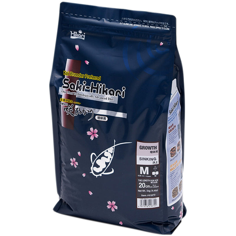 Saki Hikari Growth Sinking Medium 3 kg - zinkend groeivoer met hoog eiwitgehalte, Koivoer Groei bij Vijvercentrum