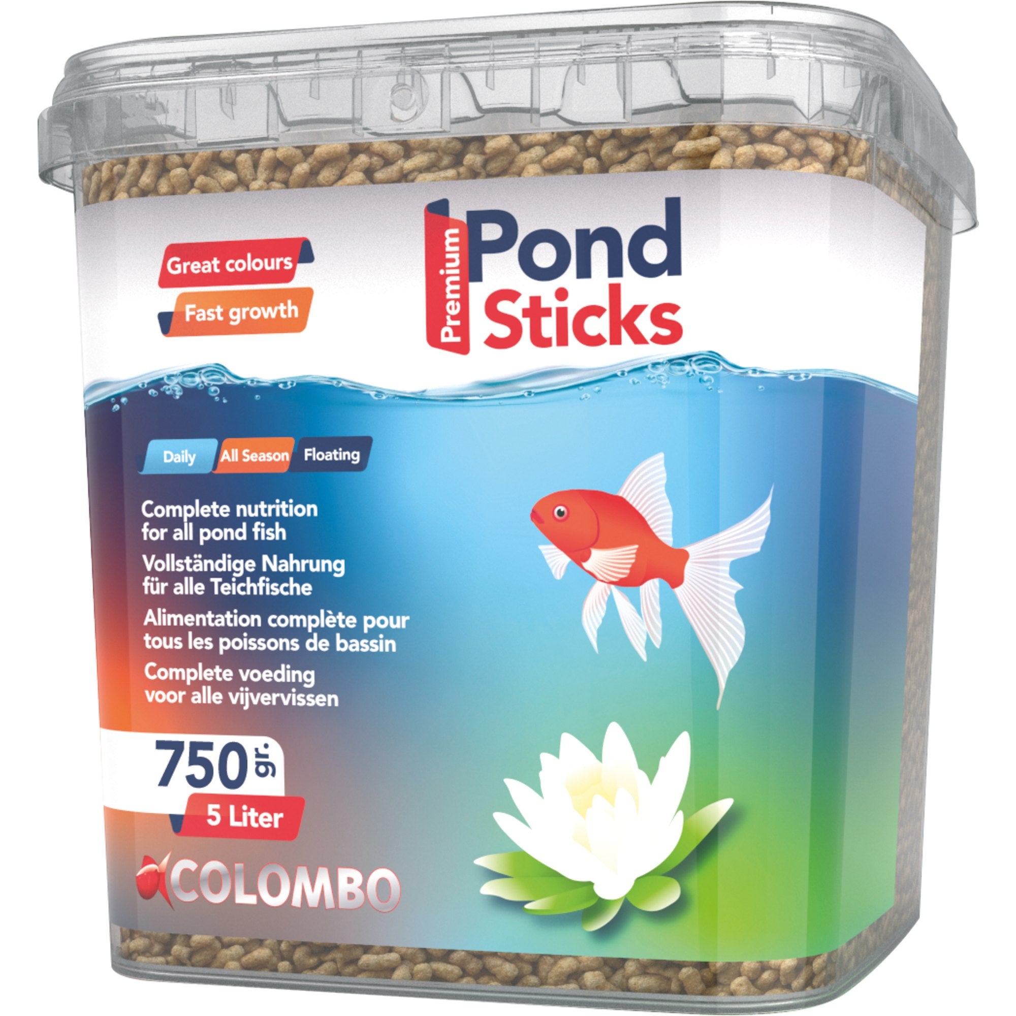 Colombo Sticks 5 liter - basisvoer voor koi en vijvervissen