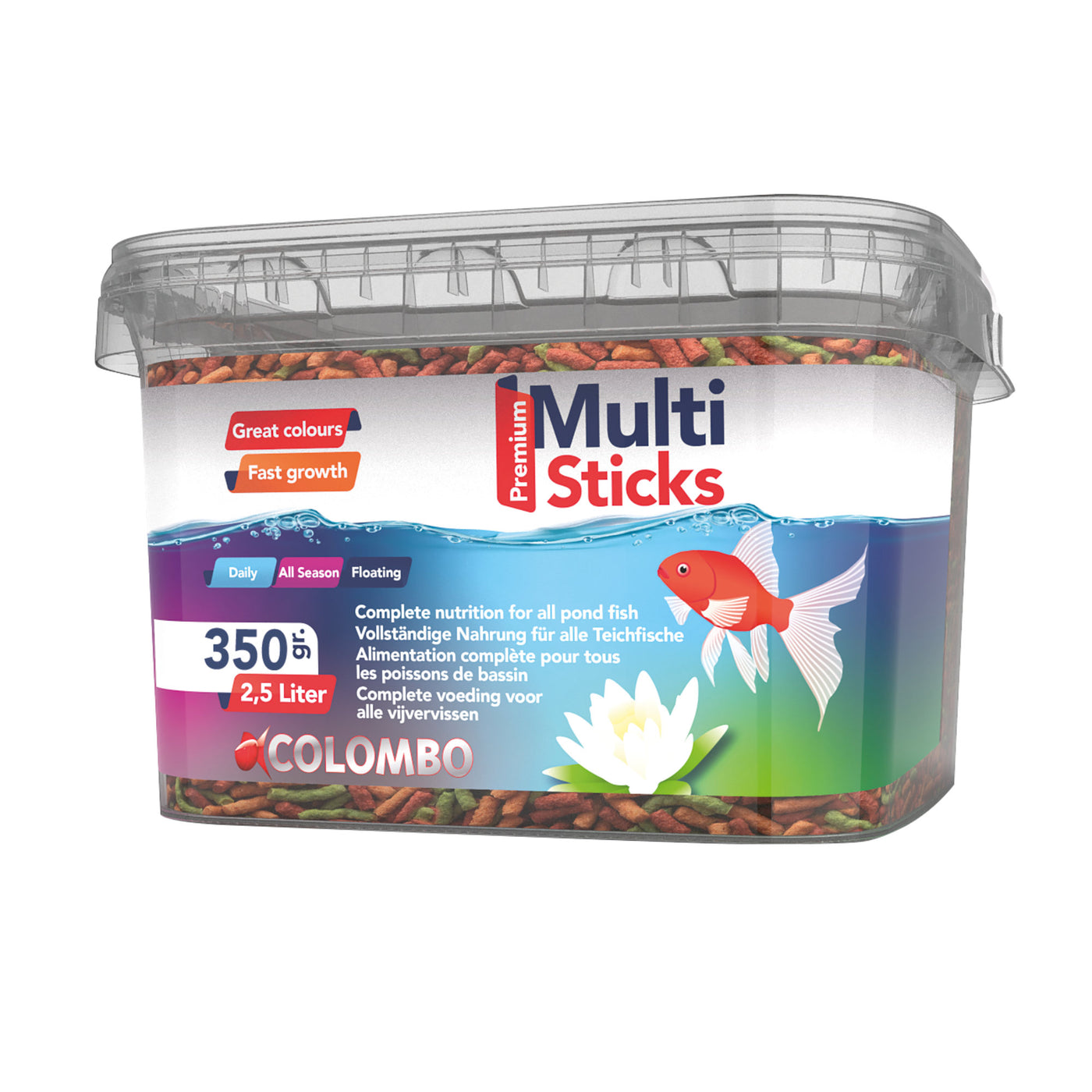 Colombo Multi Sticks 2,5 liter - Kleurig vijvervoer in sticksvorm