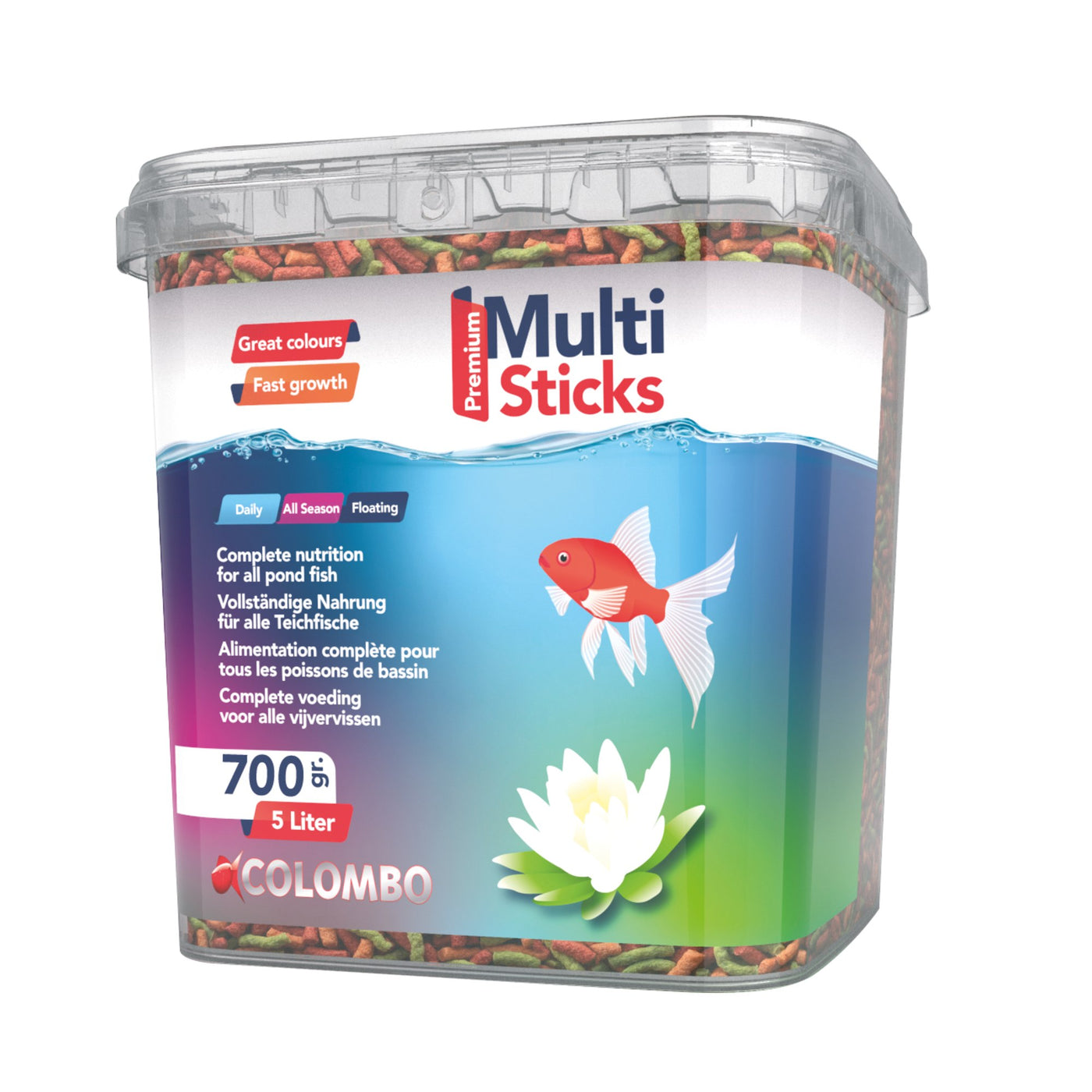 Colombo Multi Sticks 5 liter - basisvoer voor koi en vijvervissen