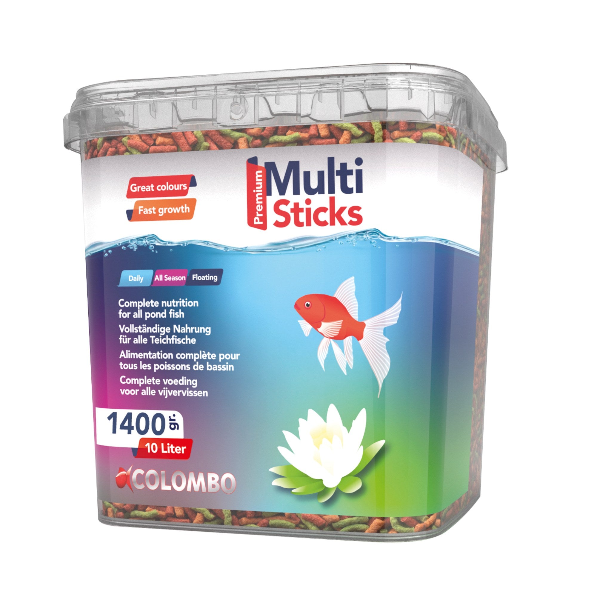 Colombo Multi Sticks 10 liter - basisvoer voor koi en vijvervissen