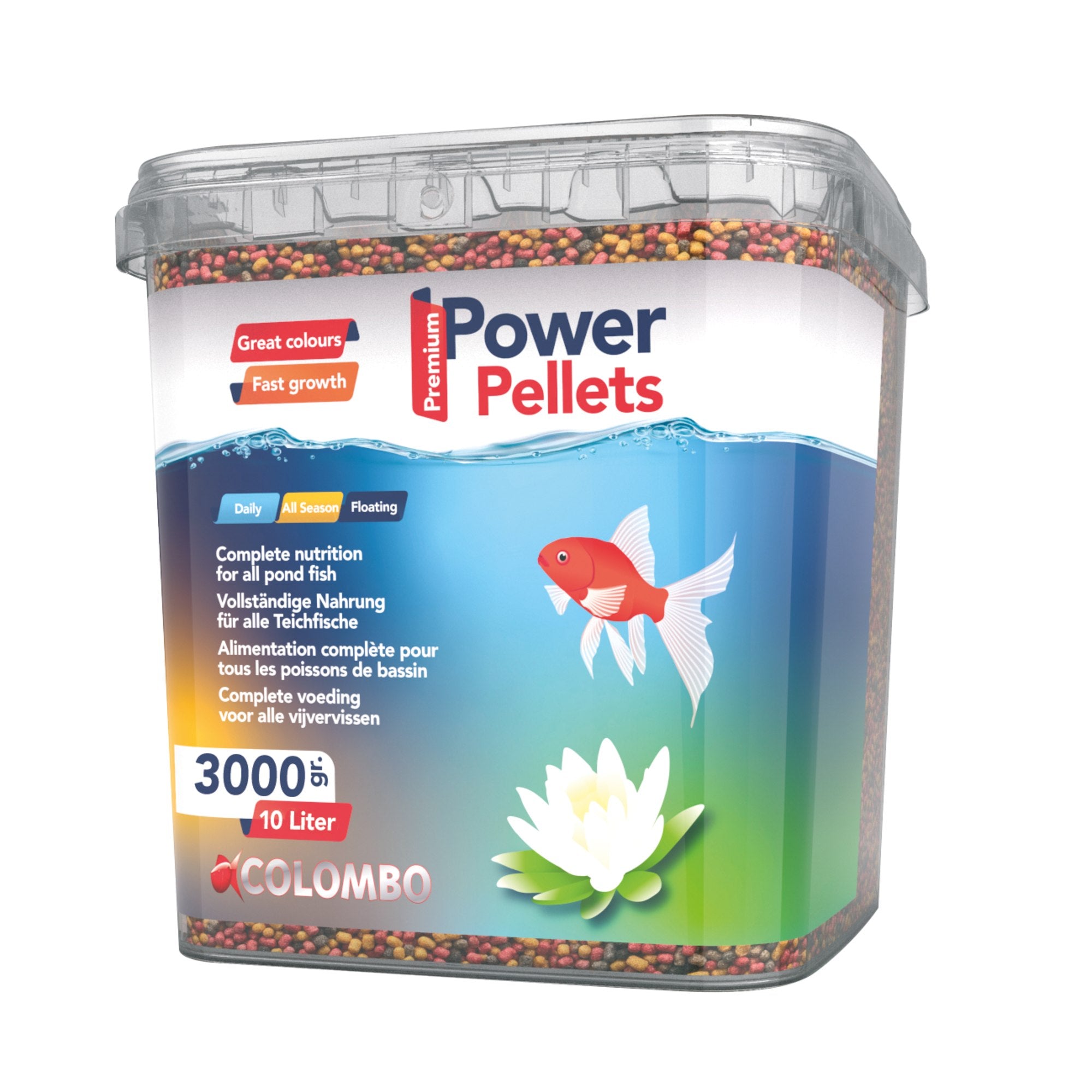 Colombo Power Pellet 10 liter - extra energie vijvervoer voor groei en herstel