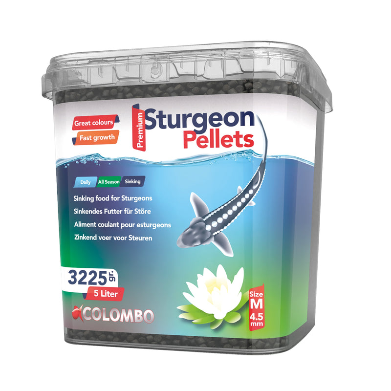 Colombo Steurvoer 5 liter Medium - Zinkend voer speciaal voor steuren, Steurvoer bij Vijvercentrum