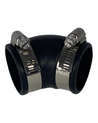Air Aqua Flexibele Rubber Bocht 45 graden 40 mm - EPDM bochtstuk voor vijverleidingen, miniatuur 2