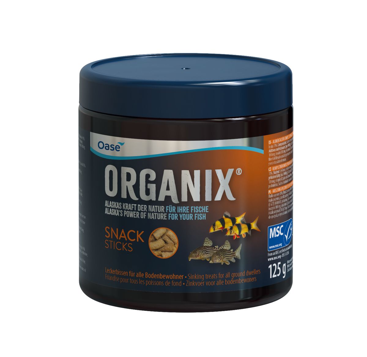Oase ORGANIX Snack Sticks 250ml - Visvoer sticks voor bodemvissen en garnalen