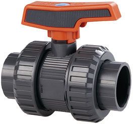 PVC-U kogelkraan 90 mm lijmmof - afsluiter vijver