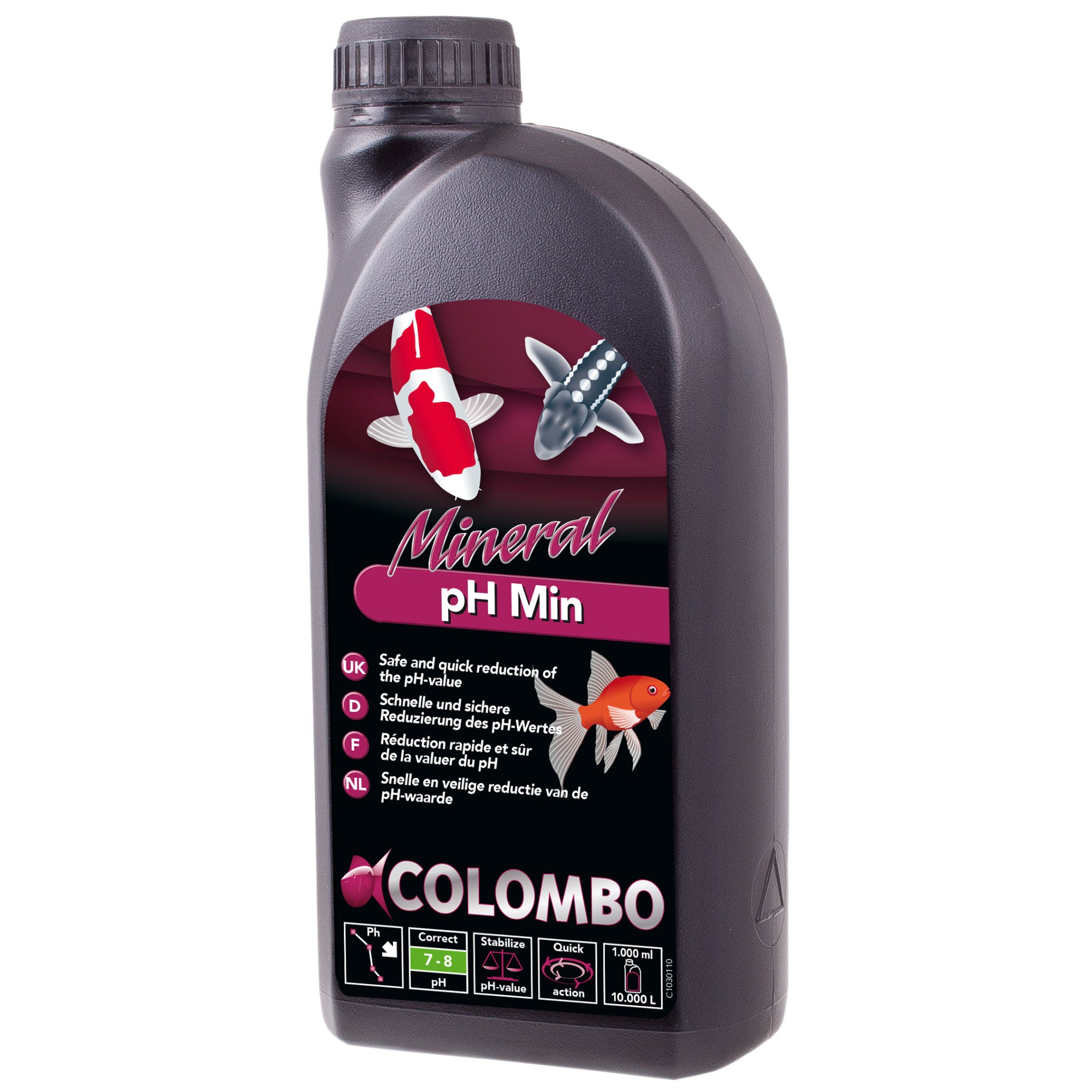 Colombo pH- 1.000 ml - verlaagt de pH-waarde van vijverwater - 8715897262791 COLOMBO PH MIN 1.000ML 3D
