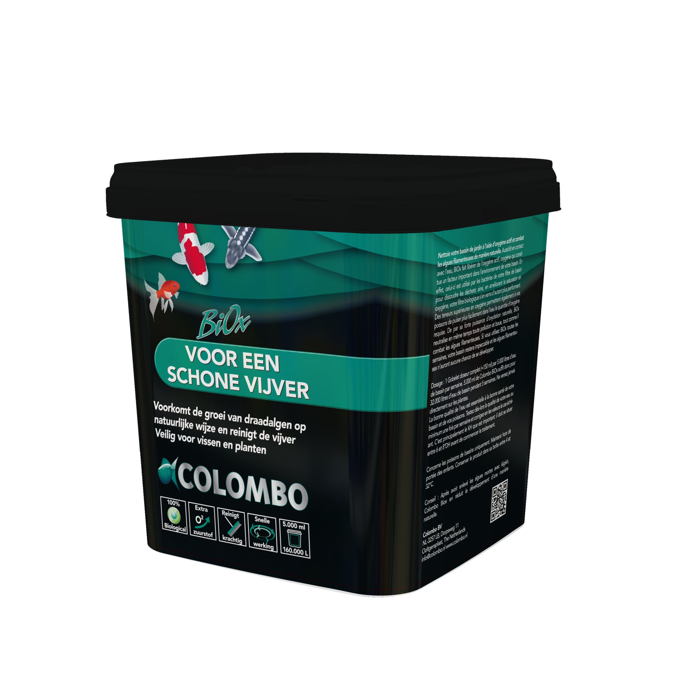 Colombo BiOx 5.000 ml - Actieve zuurstof tegen slib en draadalgen - 8715897042348 COL.BIOX 5000ML 160.000L NL 3D
