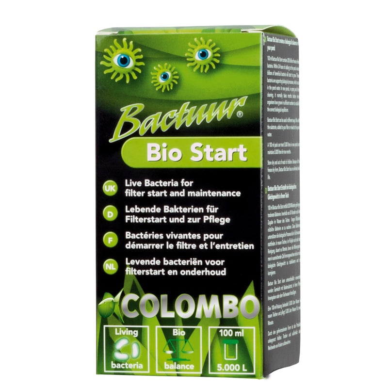 Colombo Bactuur Bio Start 100 ml - bacteriestarter voor nieuwe vijvers en filters - 8715897158728 COLOMBO BACTUUR BIO START 100ML 3D, detailaanzicht Vijverbacterie
