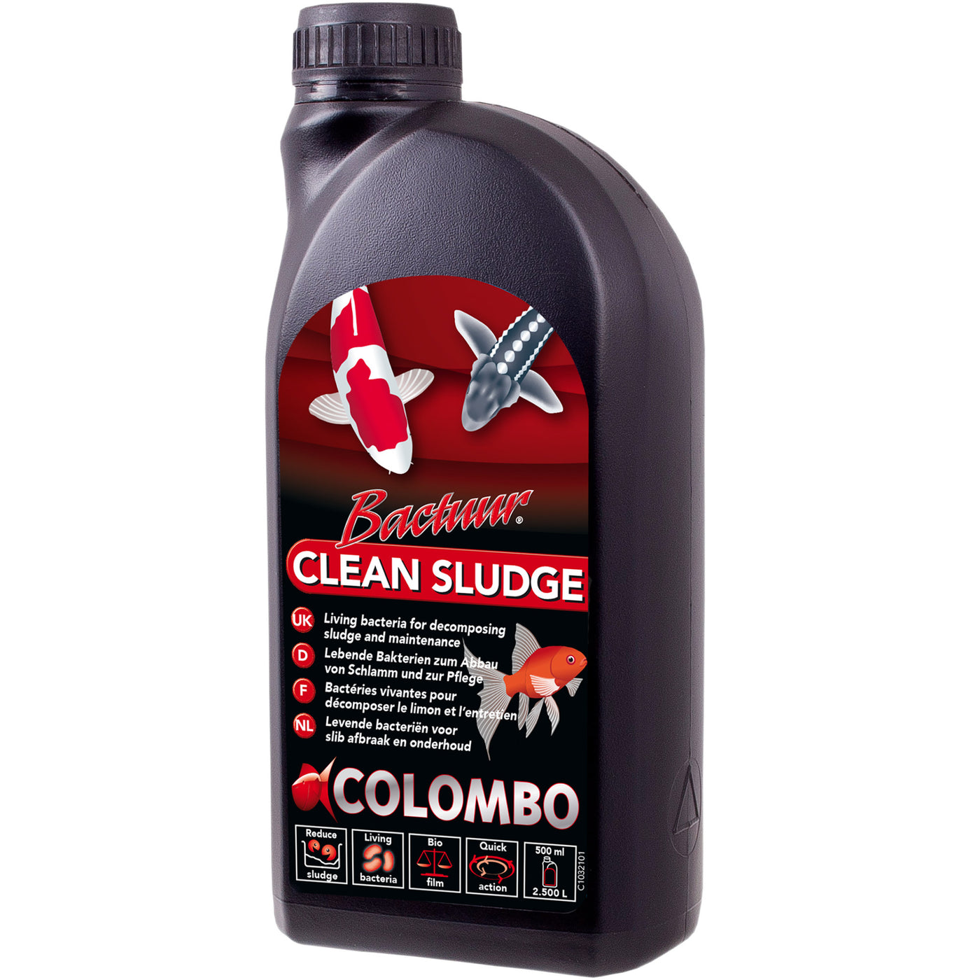 Colombo Bactuur Clean 500 ml - Reinigt het vijverwater biologisch - 8715897189784 COLOMBO BACTUUR CLEAN 500ML 3D