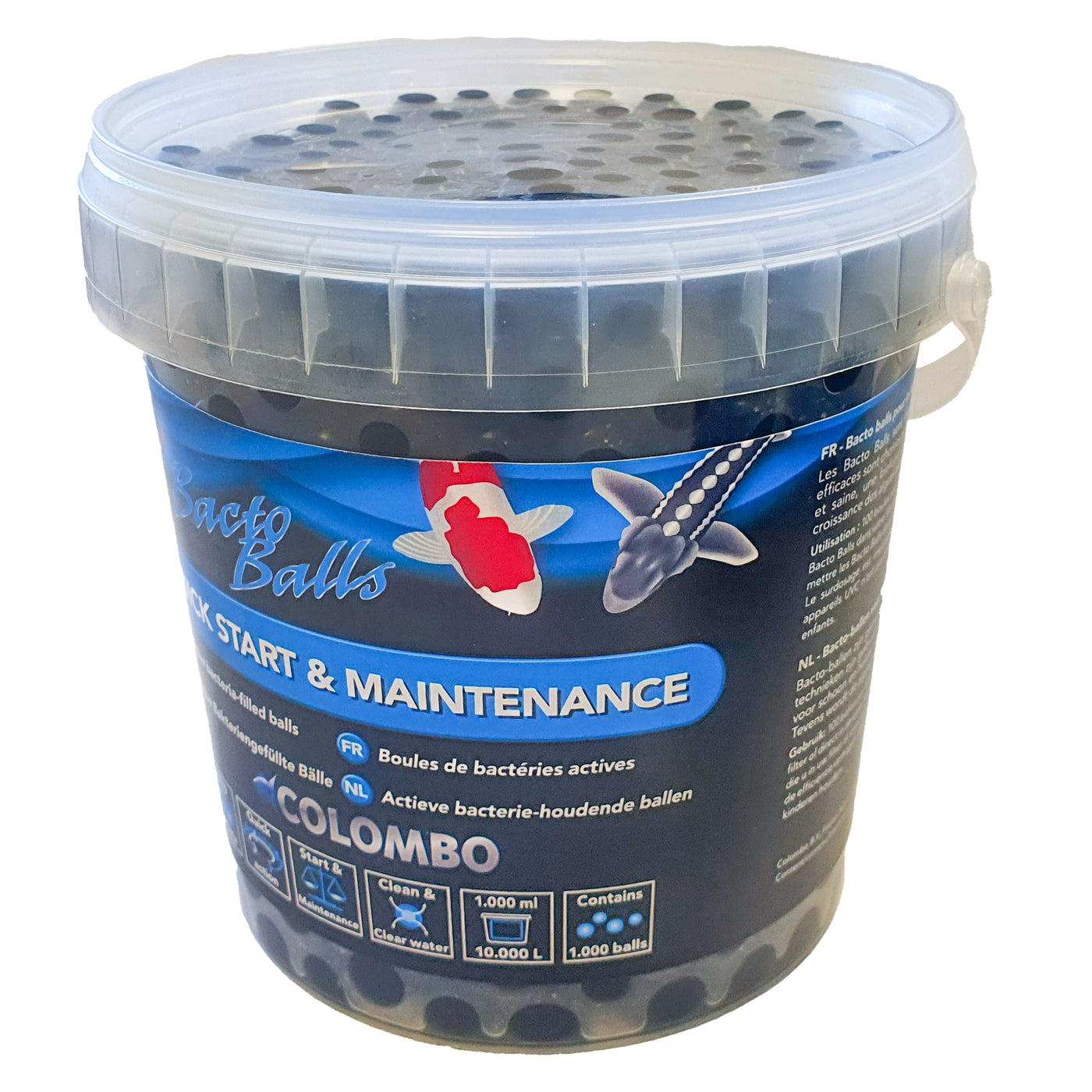 Colombo Bacto Balls 1000 ml - Bacterienbolletjes voor biologische filtratie - 8715897338502 COLOMBO BACTO BALLS 1000ML 3D