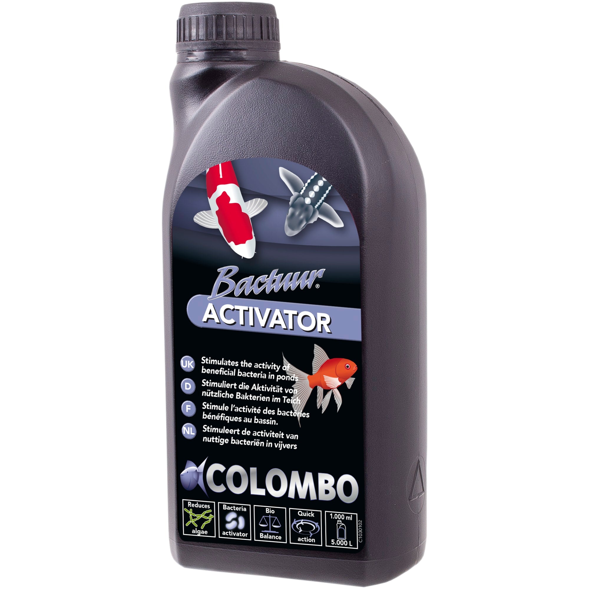 Colombo Bactuur Activator 1000 ml - bacteriestarter voor vijverfilters - 8715897043772 COLOMBO BACTUUR ACTIVATOR 1000 ML 3D