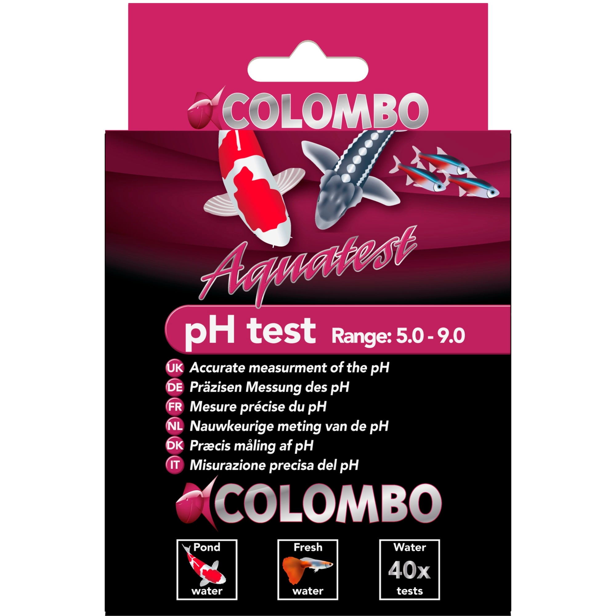 Colombo pH Test - Nauwkeurige druppeltest voor vijverwater