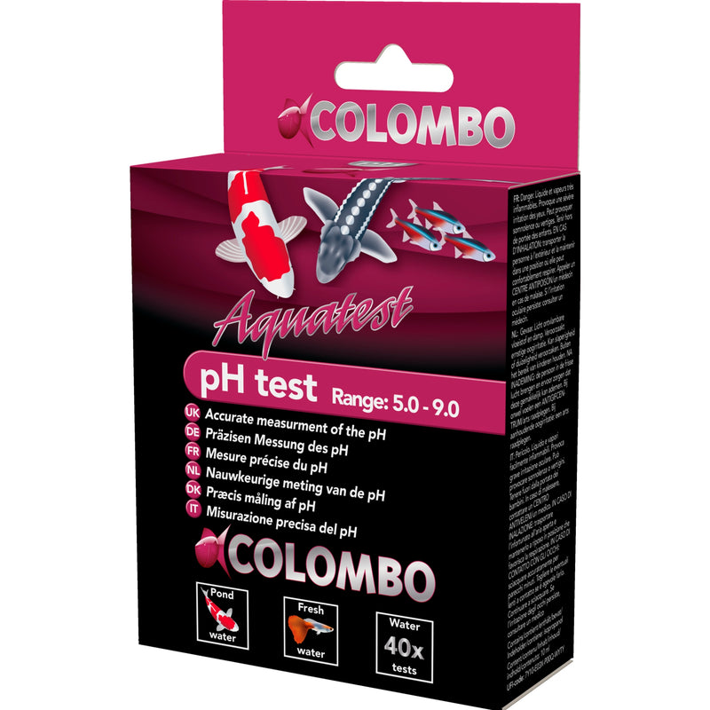 Colombo pH Test - Nauwkeurige druppeltest voor vijverwater - 8715897030949 COLOMBO PH TEST 3D, detailaanzicht Watertest