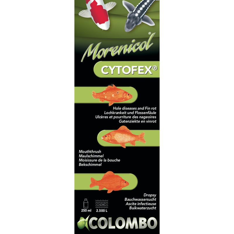 Colombo Cytofex 250 ml - natuurlijke antibacteriele behandeling voor vijvervissen, Vismedicijn bij Vijvercentrum
