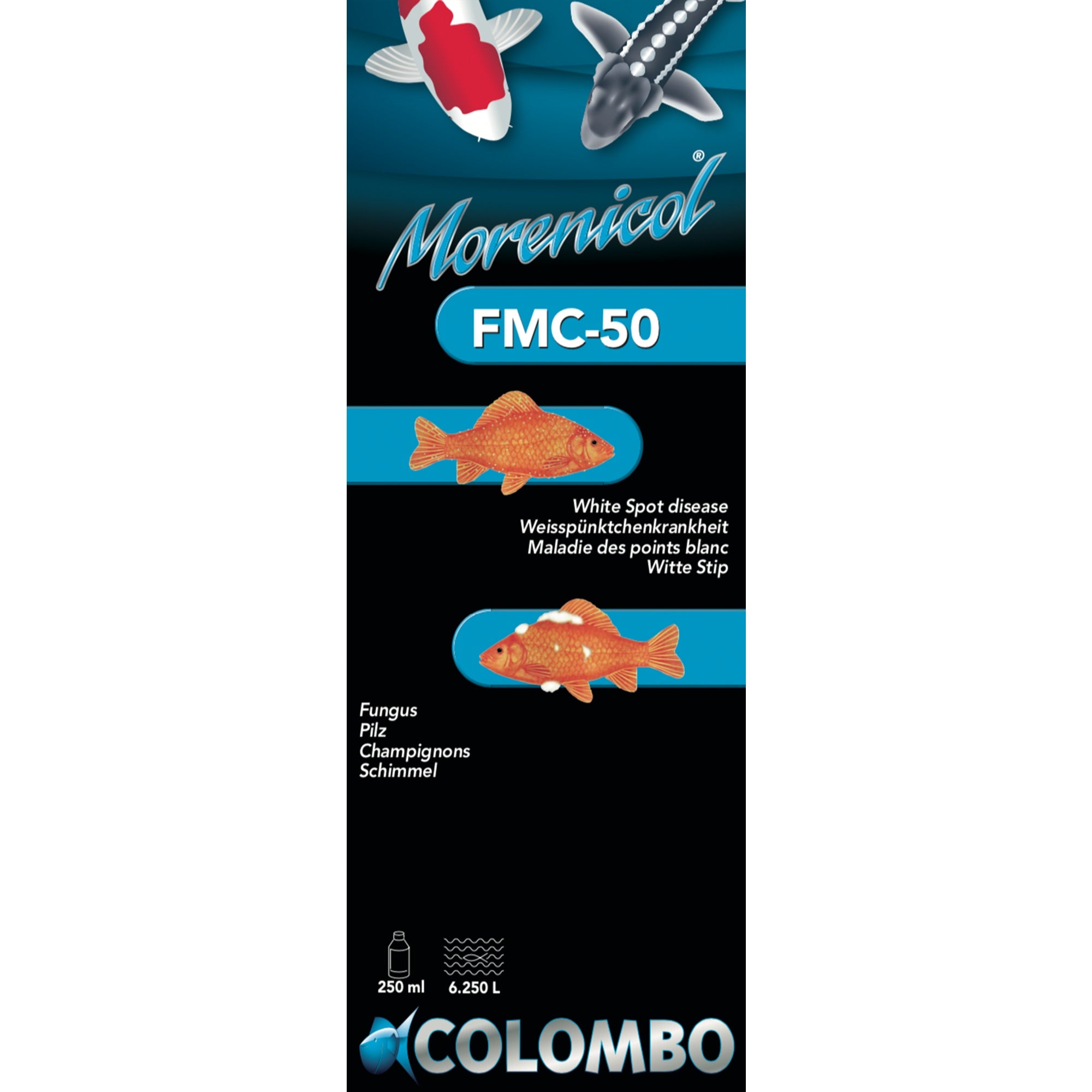 Colombo FMC50 250 ml - Breedspectrummiddel tegen witte stip, schimmels en parasieten