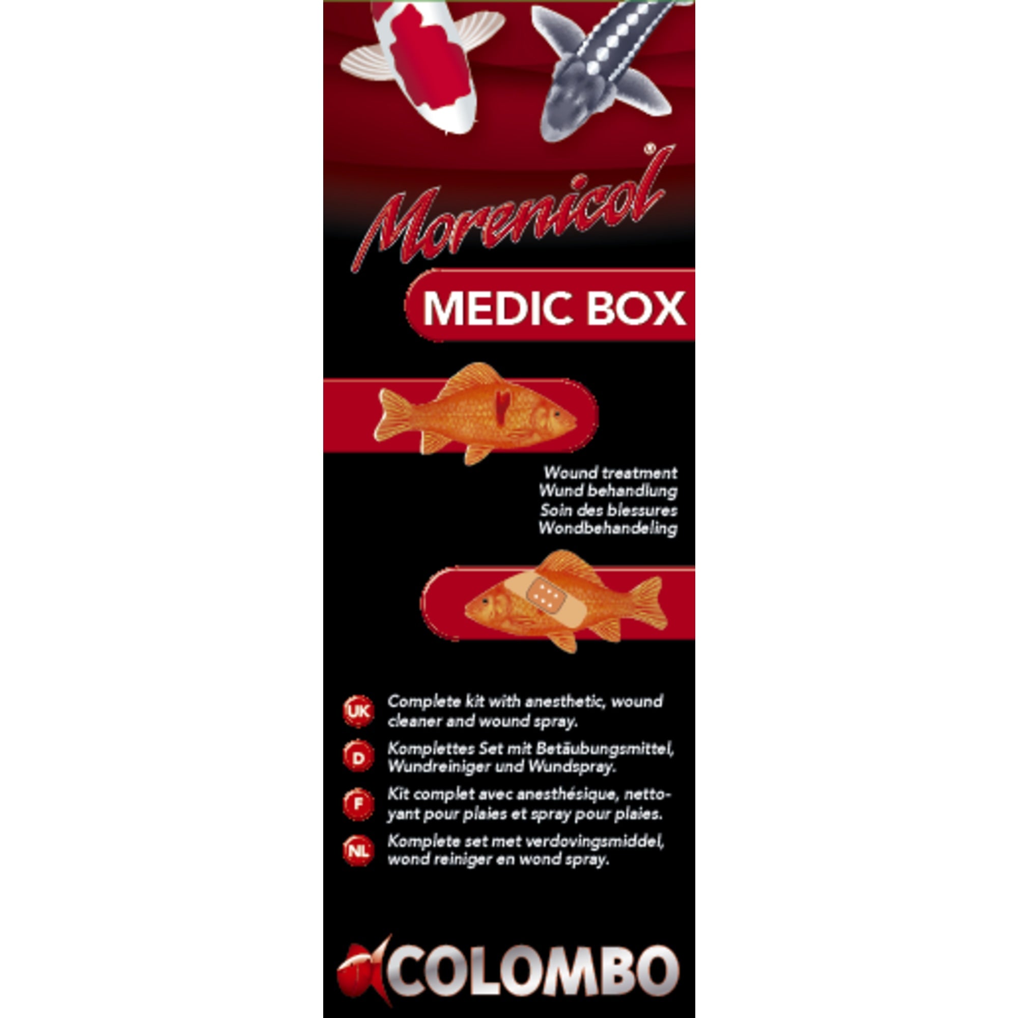 Colombo Morenicol Medic Box - Complete medicijnkoffer voor veelvoorkomende visziekten