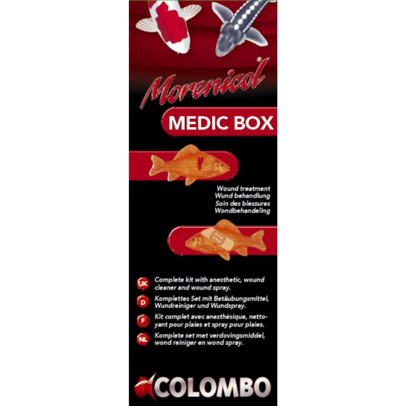 Colombo Morenicol Medic Box - Complete medicijnkoffer voor veelvoorkomende visziekten, Vismedicijn bij Vijvercentrum