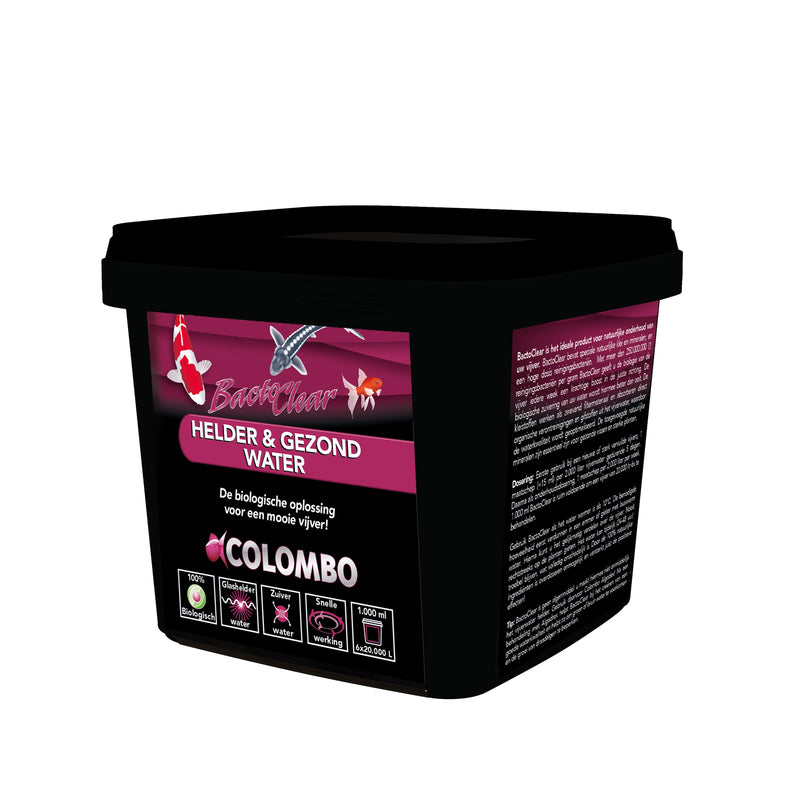 Colombo Bactoclear 1000 ml - Helder vijverwater door bacteriele zweefalgenbestrijding - 8715897344671 COLOMBO BACTOCLEAR 1000 ML 20.000L NL 3D, detailaanzicht Waterbehandeling