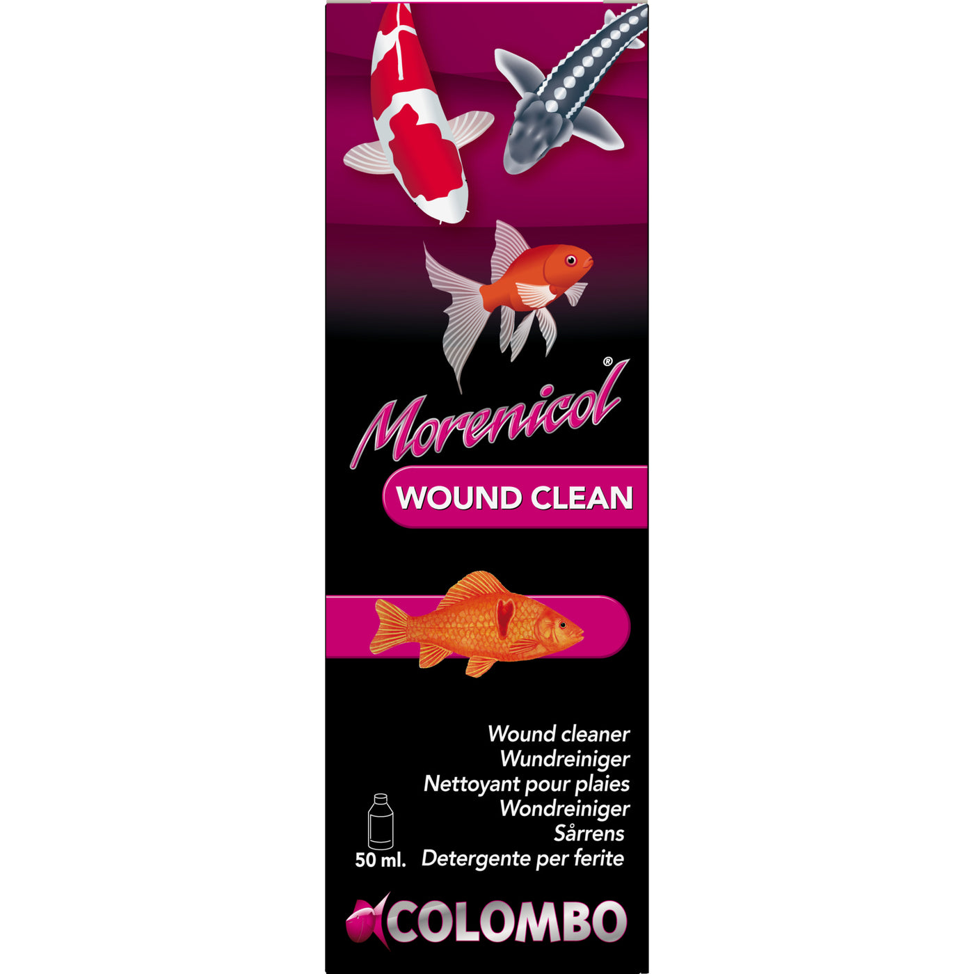 Colombo Wond Reiniger 50ml - desinfectiemiddel voor wonden bij vijvervissen