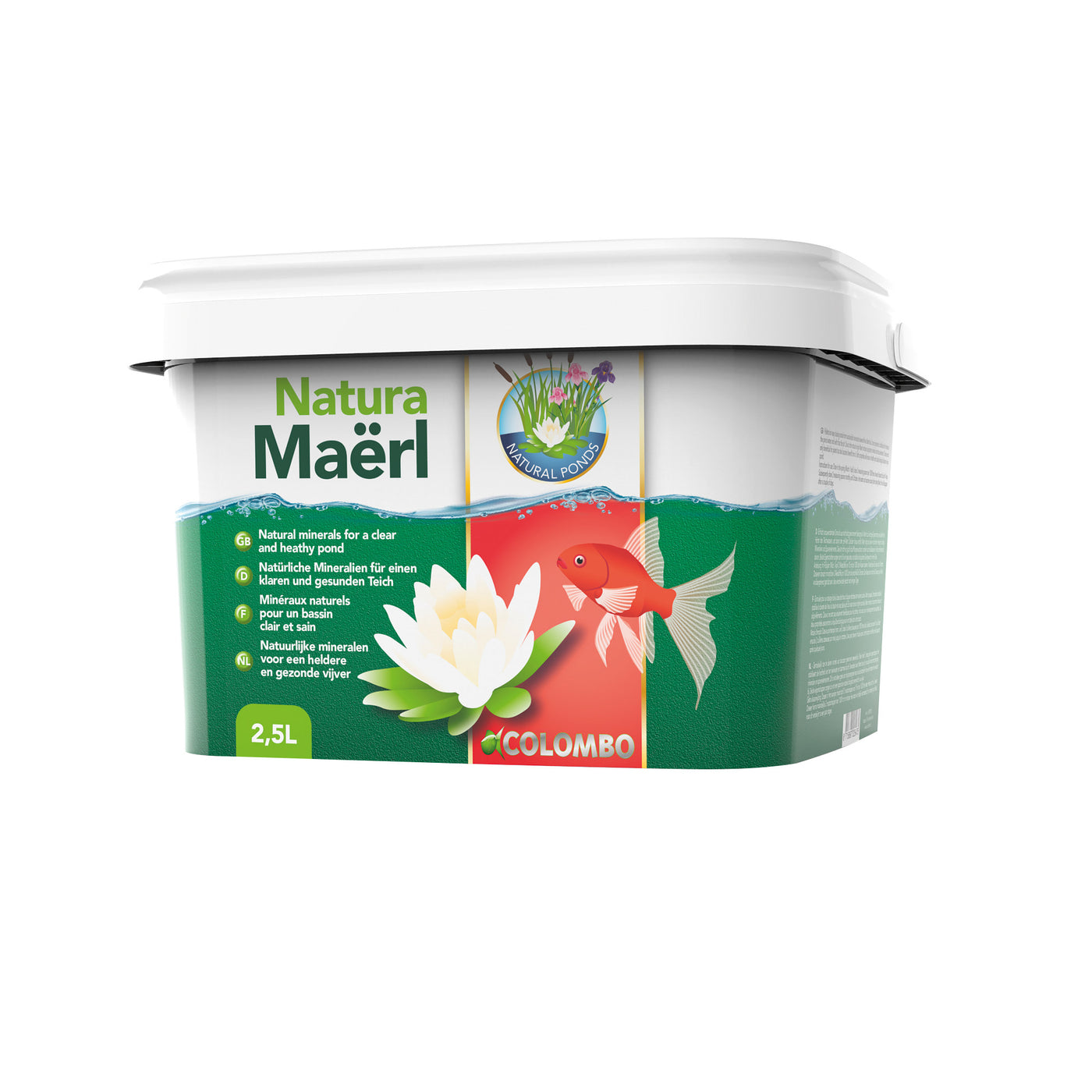 Colombo Natura Maerl 2500 ml - natuurlijke KH- en pH-stabilisator voor vijvers - 8715897316951 COLOMBO NATURA MEARL 2500 ML 3D