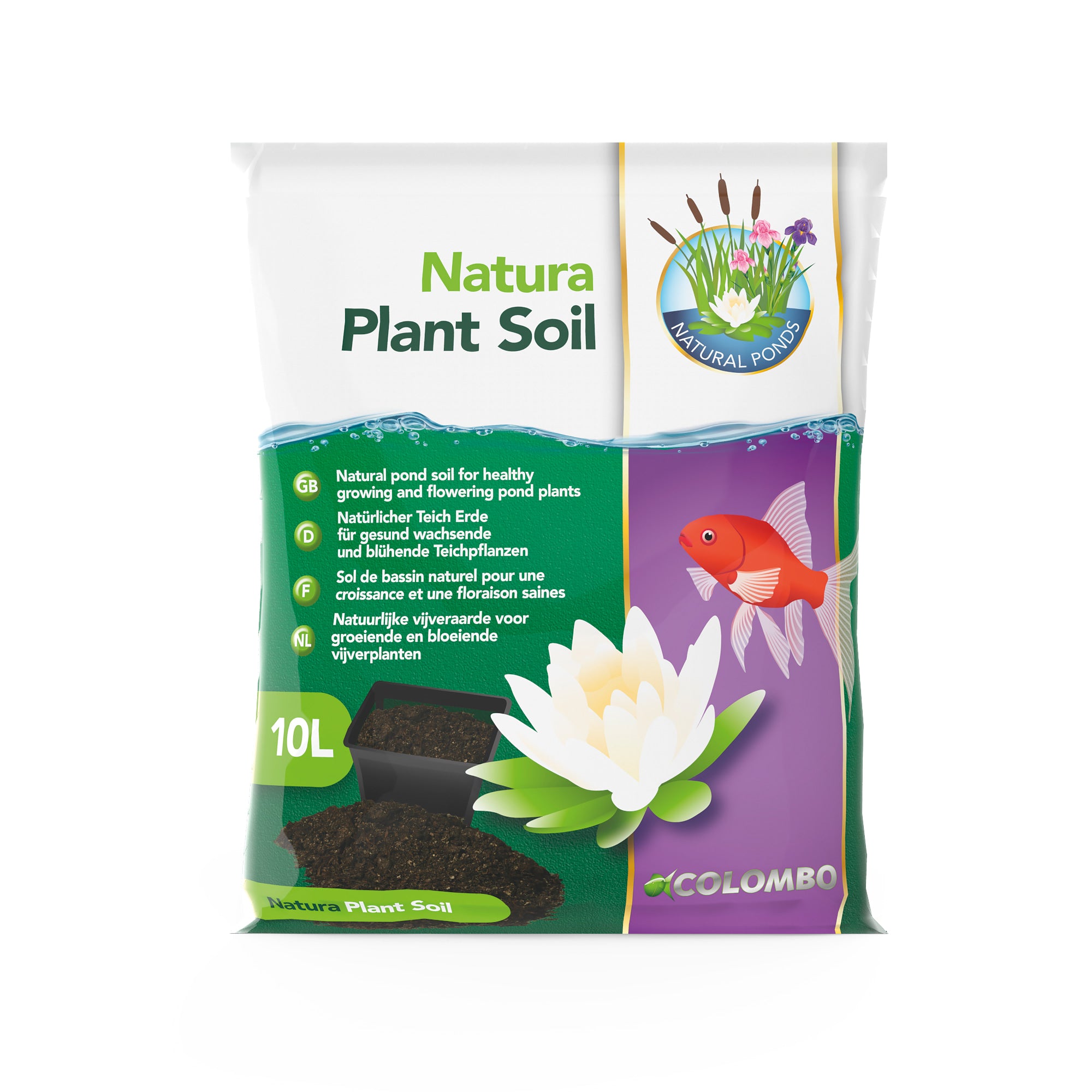 Colombo Natura Plant Soil 10 liter - Voedingsrijke waterplantengrond