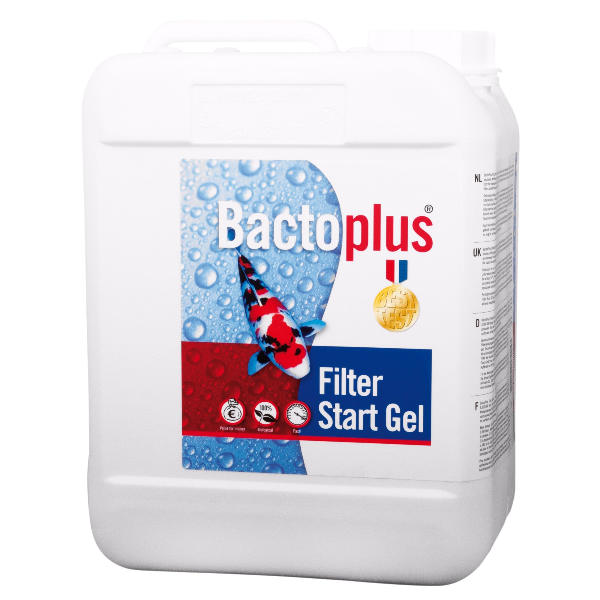 Bactoplus Gel 5 liter - Geconcentreerde filterbacterien in gel voor grote vijvers
