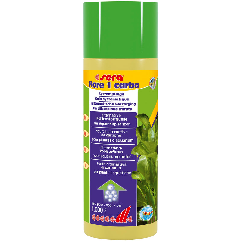 Sera flore 1 carbo 250 ml - productfoto, Aquarium Plantenvoeding bij Vijvercentrum