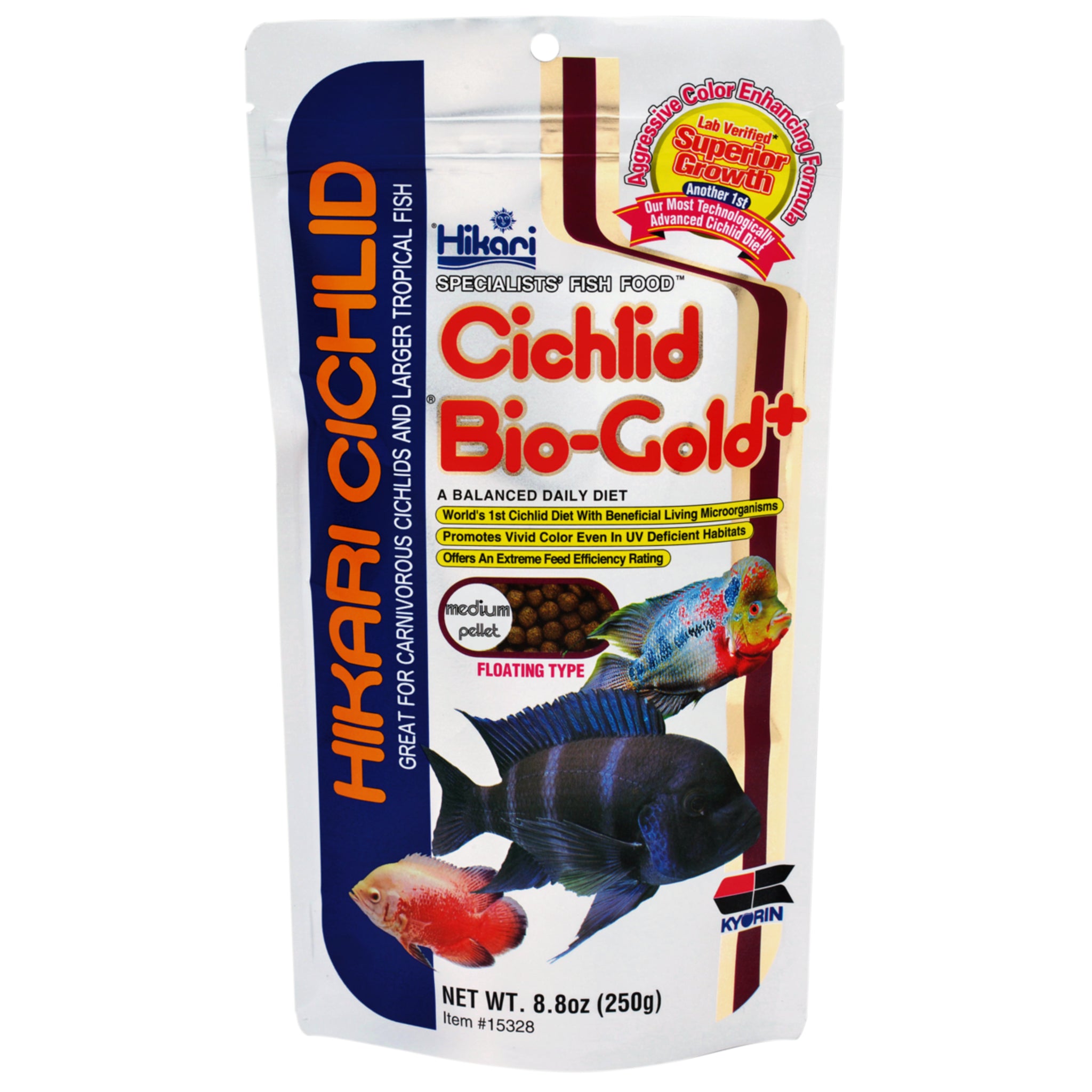 Hikari Cichlid Bio-Gold Medium 250 Gram - productfoto