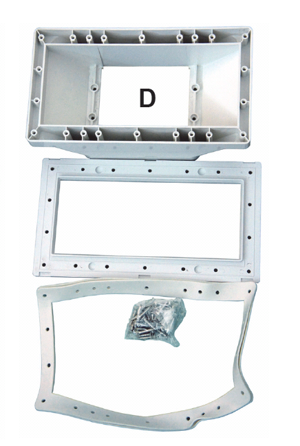 AquaForte Brede Mond Kit voor Wandskimmer - Wit, afbeelding 2 Skimmer