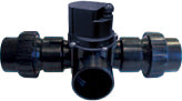 Xclear automatische 2-weg kraan 63 mm 24VAC vijverfilter, afbeelding 2 PVC Kraan
