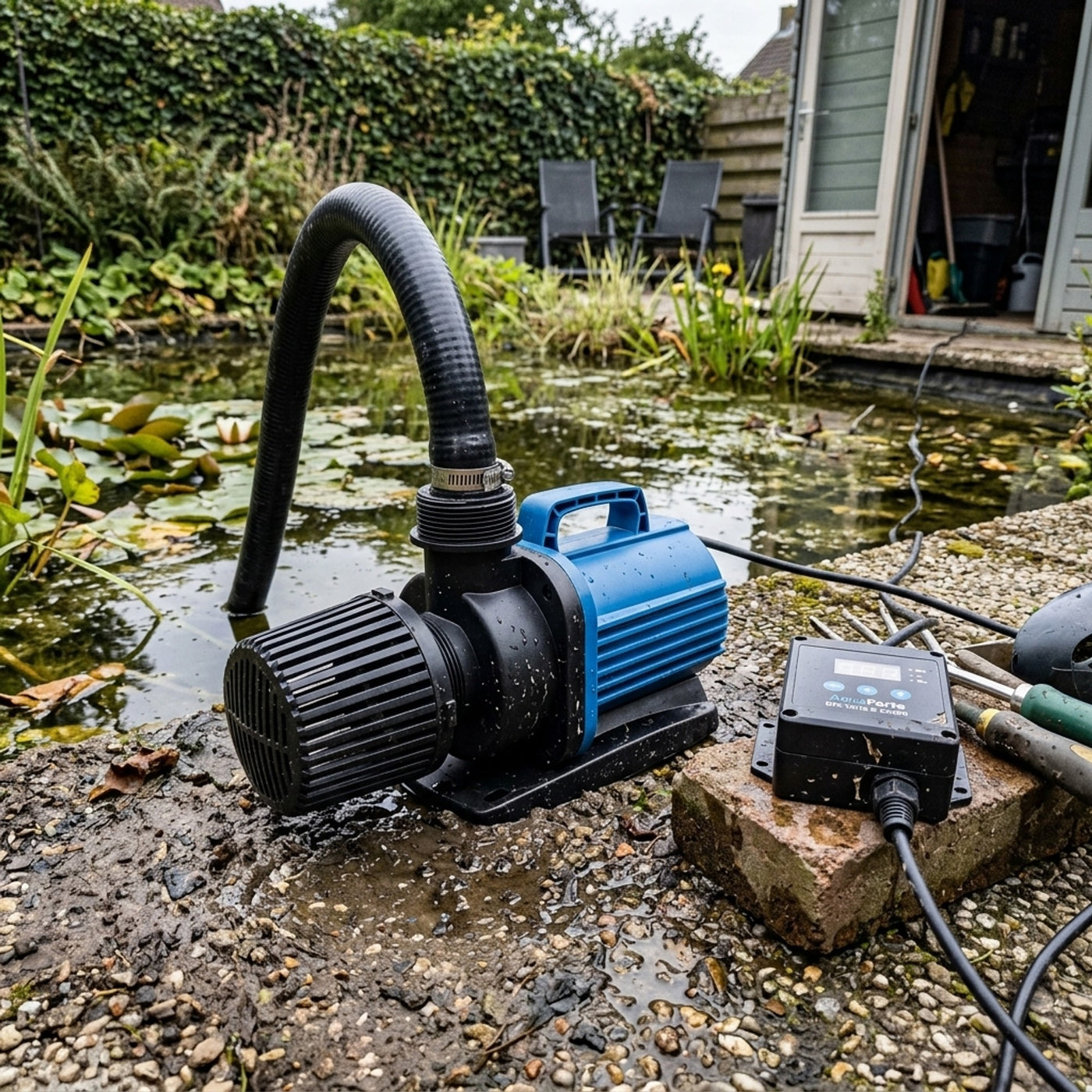 AquaForte DM-Vario S 22000 regelbare vijverpomp - Filterpomp met externe controller tot 22.000 l/u