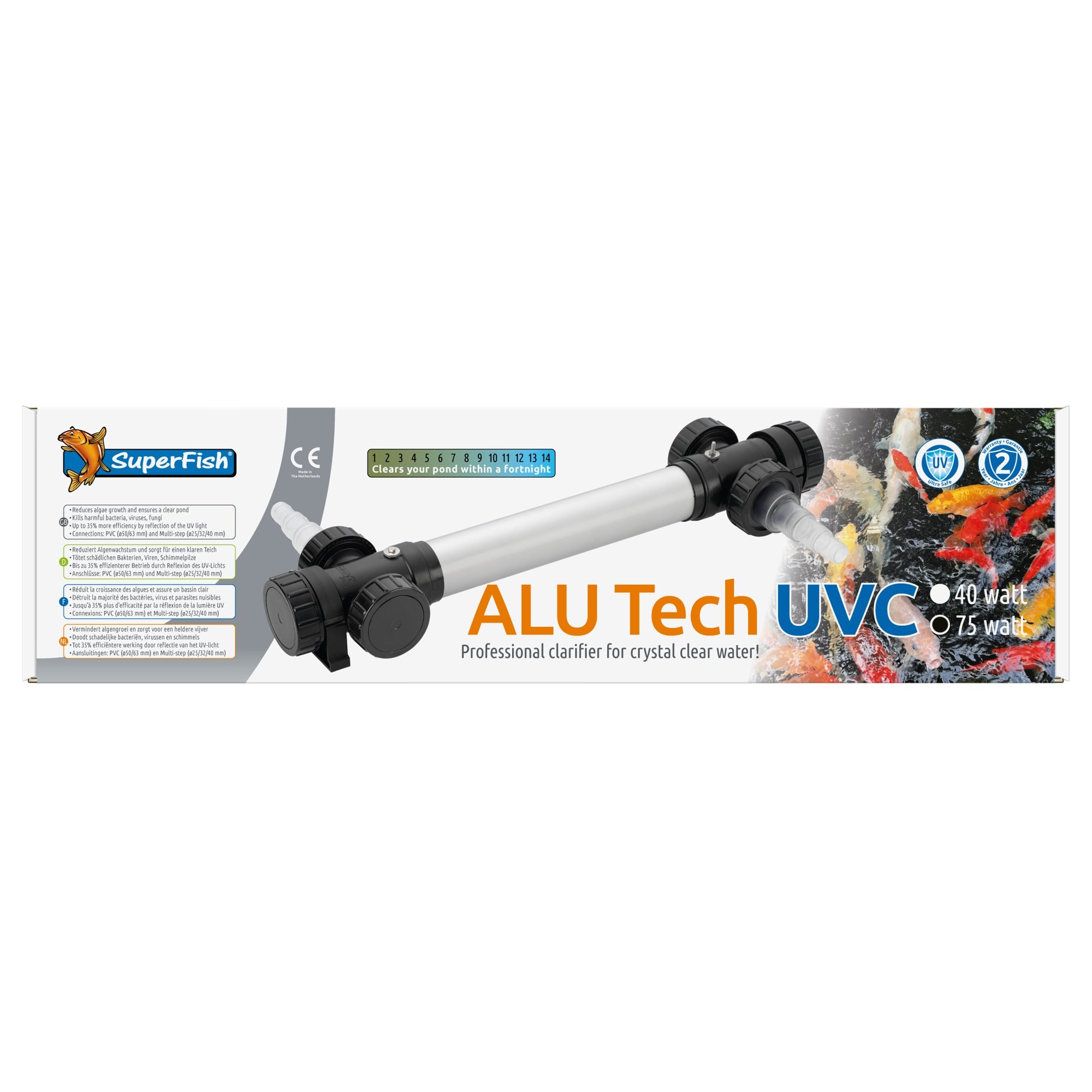 Superfish Alutech UVC T5 75 watt - Aluminium UV-C unit voor vijvers tot 75.000 liter