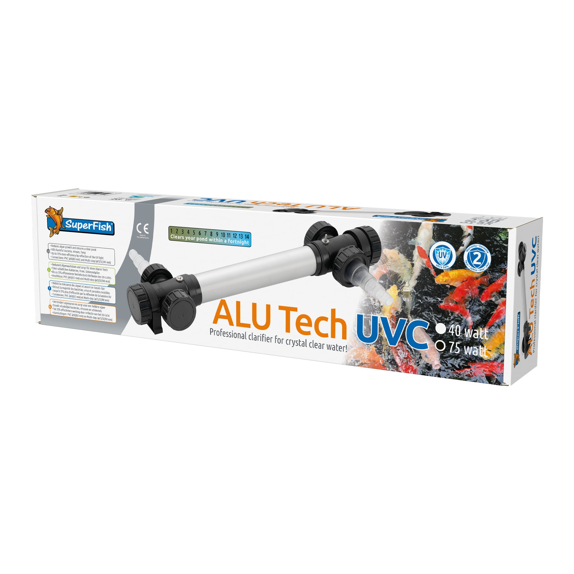Superfish Alutech UVC T5 75 watt - Aluminium UV-C unit voor vijvers tot 75.000 liter - 8715897204838 SF ALUTECH UVC T5 75 W 75.000 LTR 3D