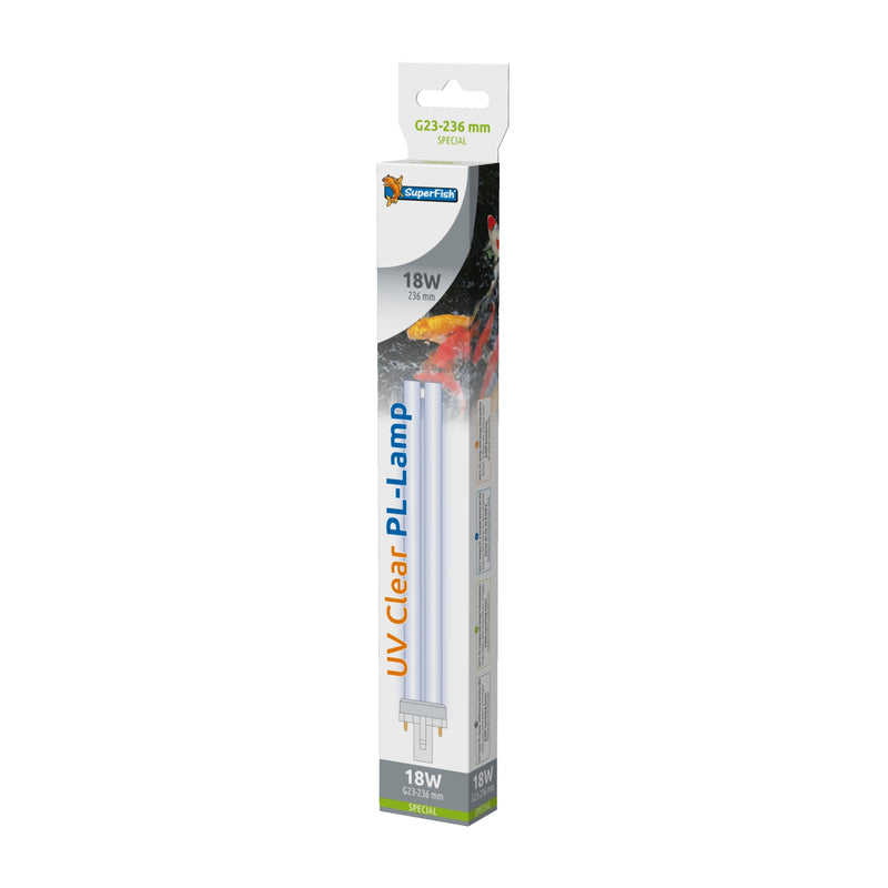BioGro 123 Vijverbacterien startset voor vijvers tot 25.000 liter - 8715897258398 SF UV PL LAMP 18W G23 236MM SP 3D, detailaanzicht Onderdeel UV-C