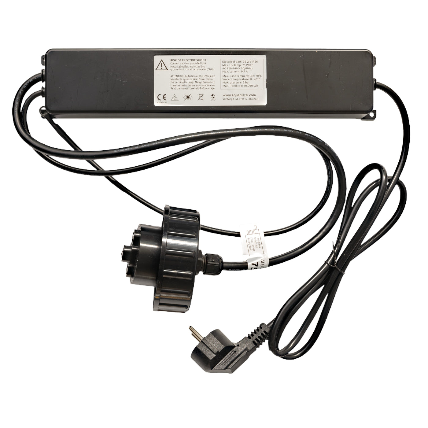 Superfish Alutech Trafo/Ballast 75W - vervangtrafo voor Alutech UV-C