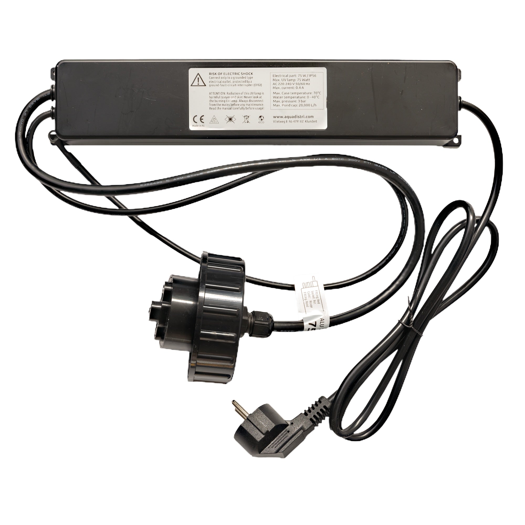 Superfish Alutech Trafo/Ballast 75W - vervangtrafo voor Alutech UV-C